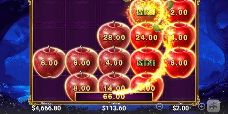 Jackpot là tính năng vô cùng hấp dẫn trong Magic Apple Slot
